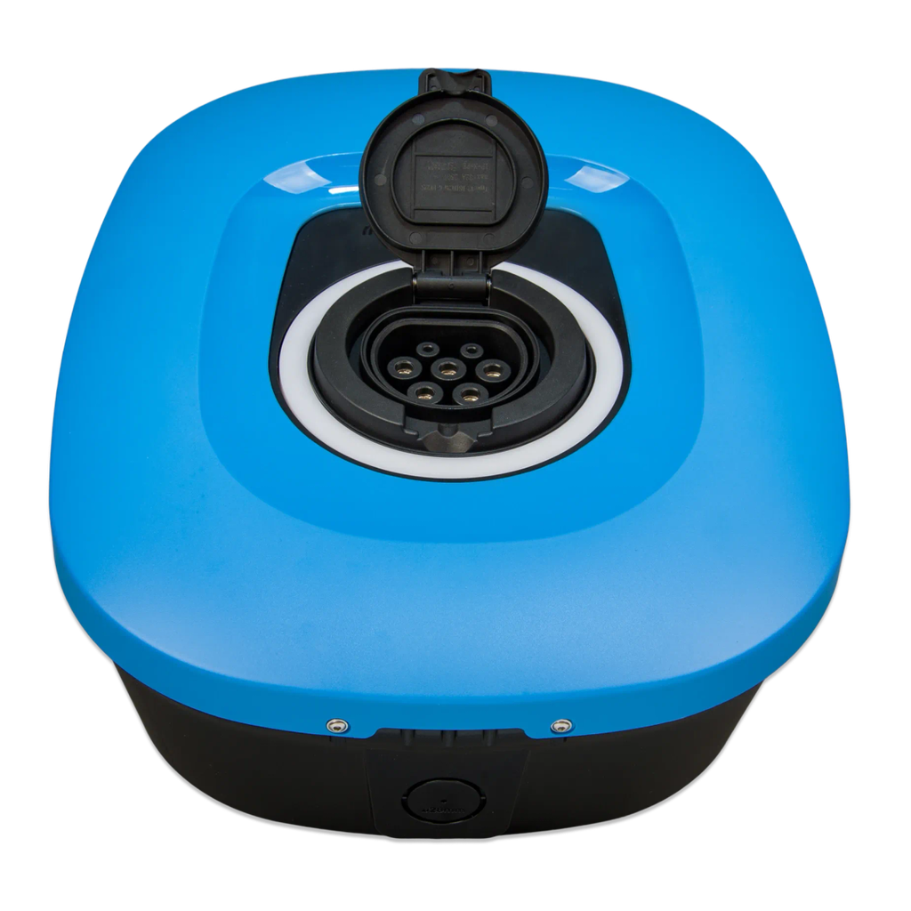 EVC200300200 - EV Charging station NS – Blue (front-angle-open).webp