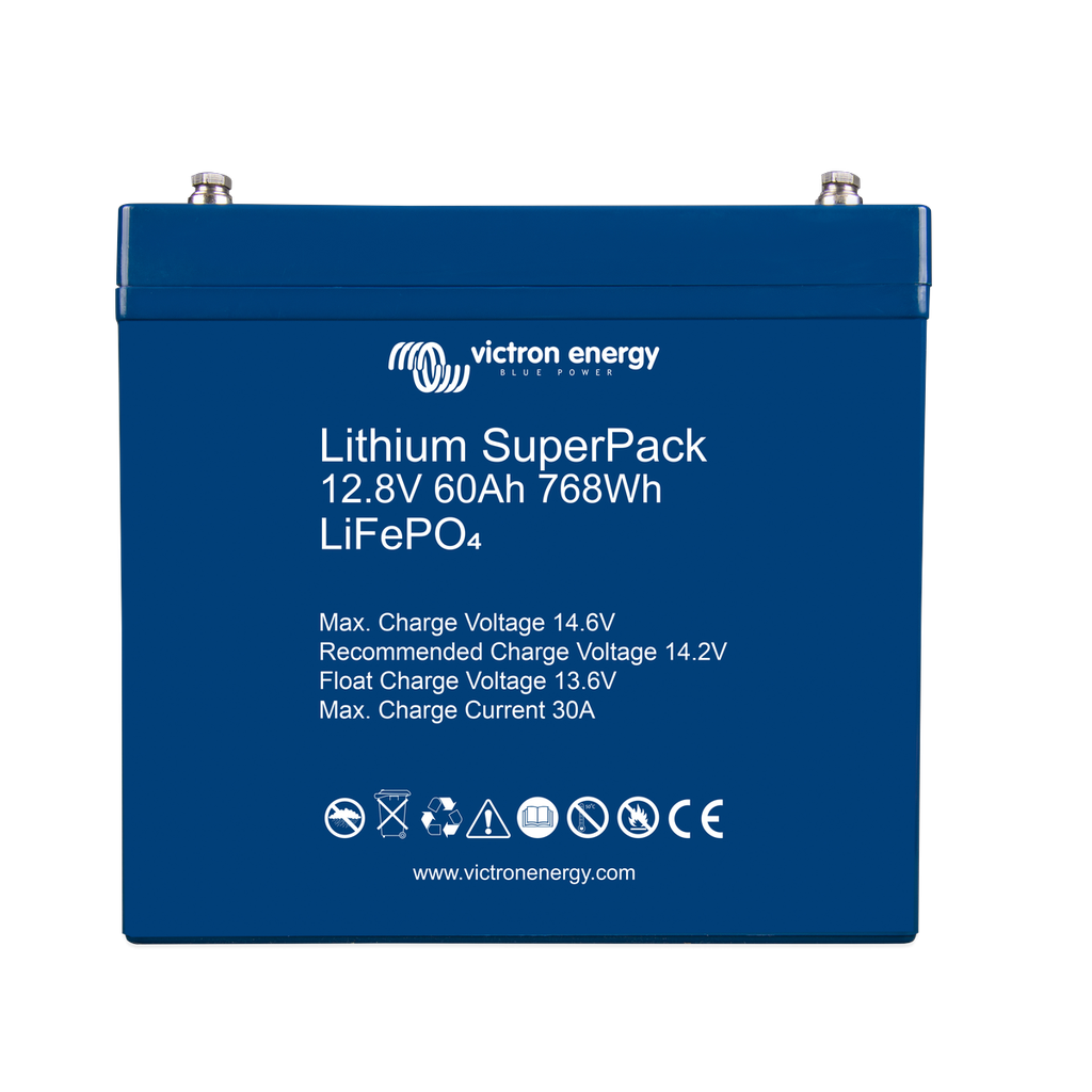 [BAT512060705] Victron Lithium SuperPack 12.8V/60Ah (M6)
